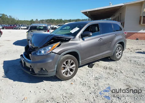 2014 Toyota Highlander Xle V6 из США, поврежденный, VIN 5TDKKRFH5ES016820